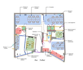Espace indépendant 149 m² 24 postes Location bureau Rue Truffaut Paris 75017 - photo 1